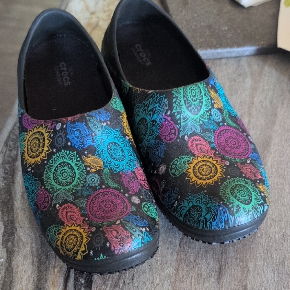 CROCS Black Mules & Clogs Comfortable Slip-On